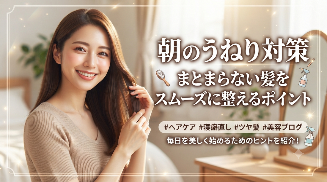 朝のうねり対策｜まとまらない髪をスムーズに整えるポイント