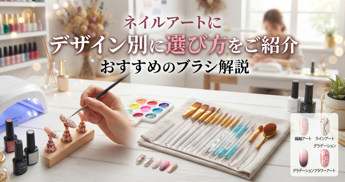 ネイルアートにおすすめのブラシ解説｜デザイン別に選び方をご紹介